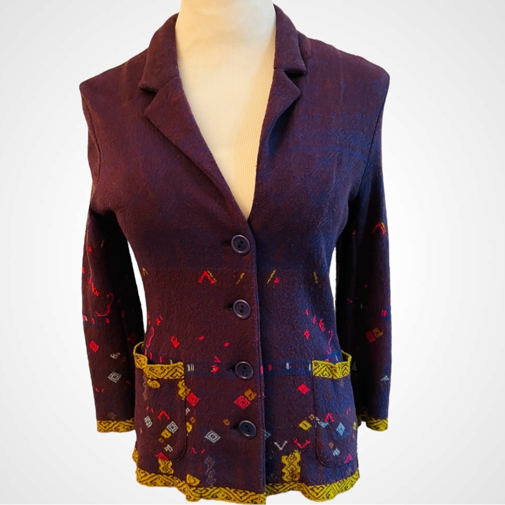 Catherine Andre Button Front Jacket Size Medium F… - image 2
